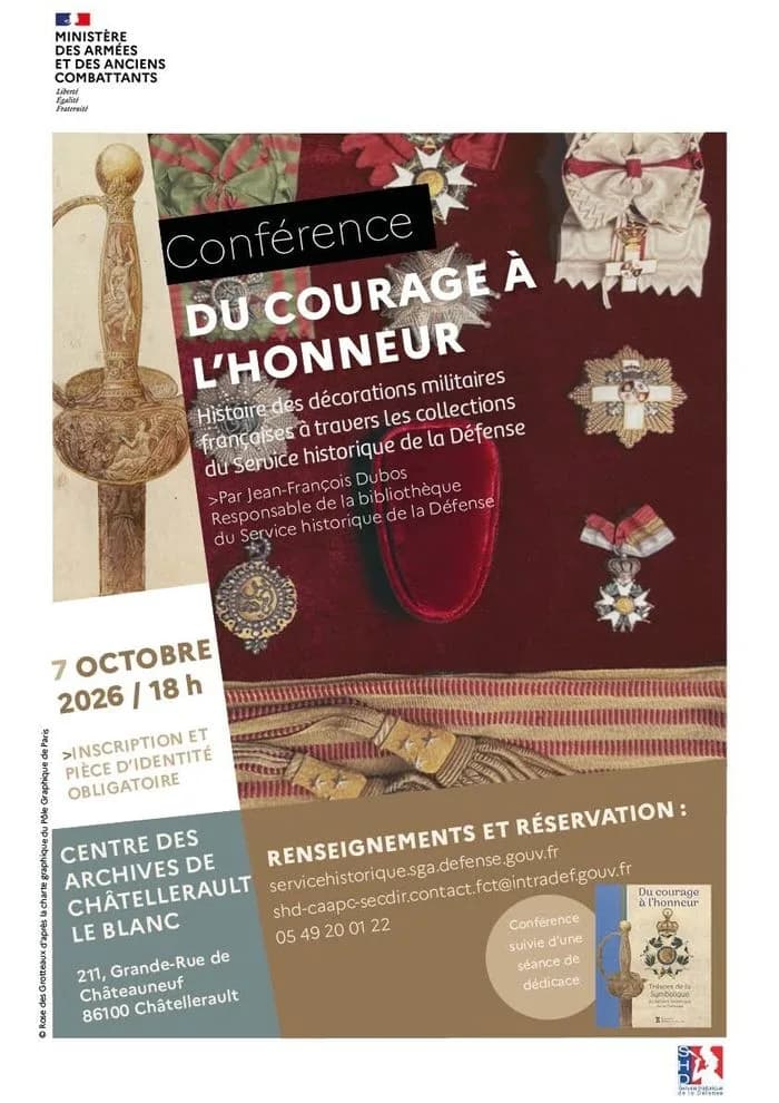 Image 1 : Du courage à l'honneur. Histoire des décorations militaires françaises à travers les collection du Service historique de la Défense background