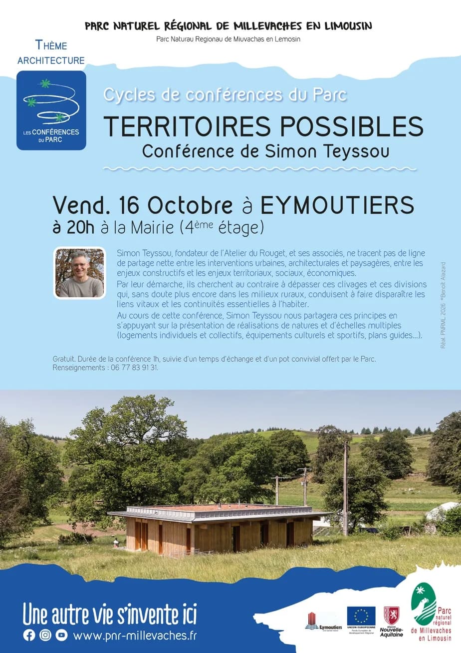 Image 1 : Cycles de conférences du Parc | TERRITOIRES POSSIBLES par Simon Teyssou background