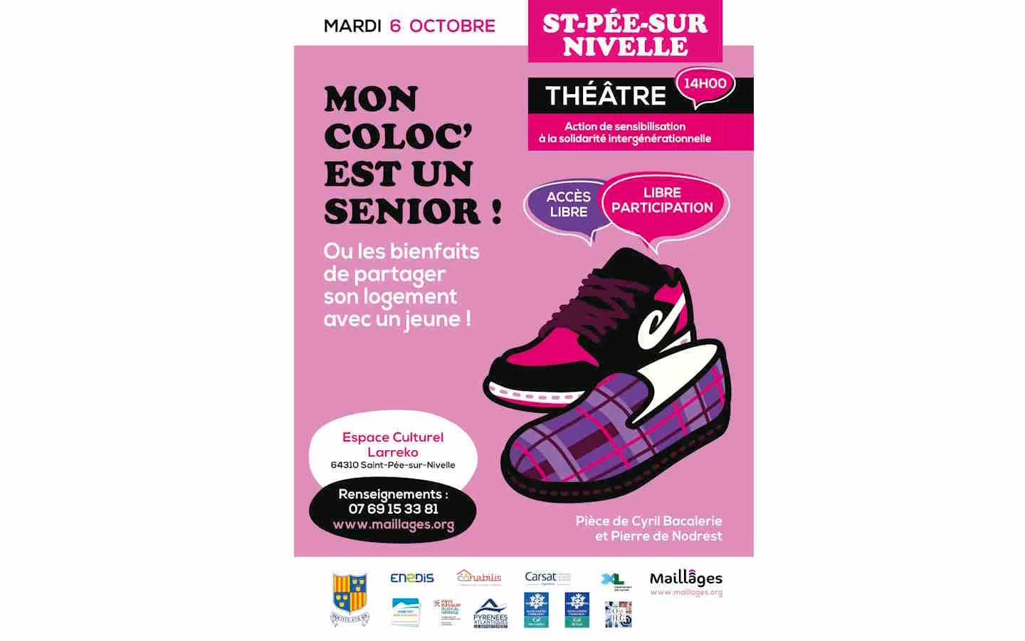 Image 1 : Théâtre : Mon coloc est un sénior background