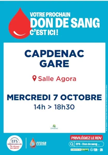 Image 1 : Don du Sang à Capdenac-Gare background