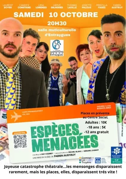 Image 1 : Théâtre 'Espèces menacées" background