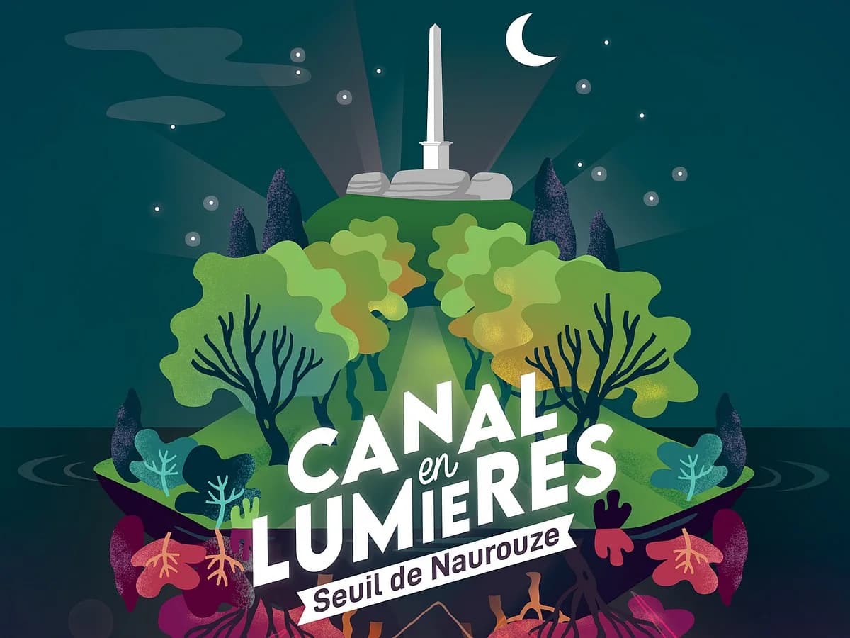 Image 1 : LE CANAL EN LUMIÈRES - PARCOURS IMMERSIF NOCTURNE AU SEUIL DE NAUROUZE background