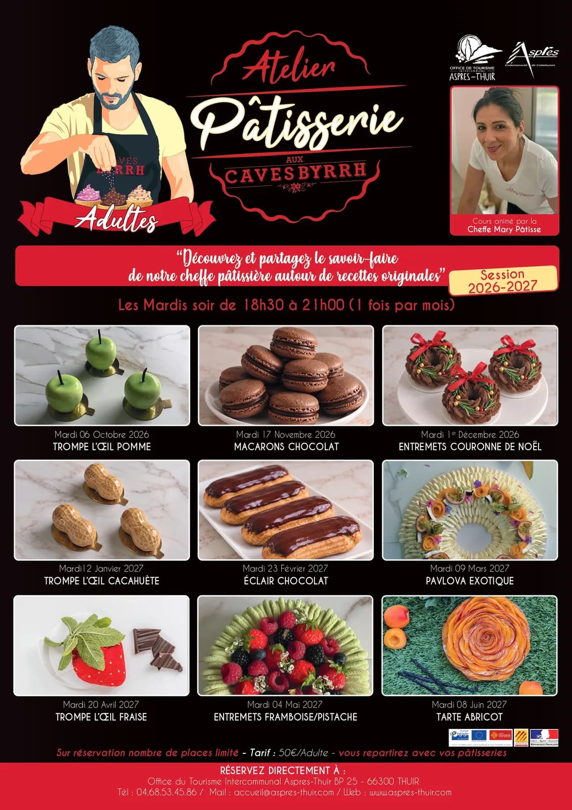 Image 1 : ATELIER PÂTISSERIE ADULTE 2026-2027 background