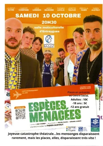 Image 1 : Spectacle 'Espèces Menacées' background