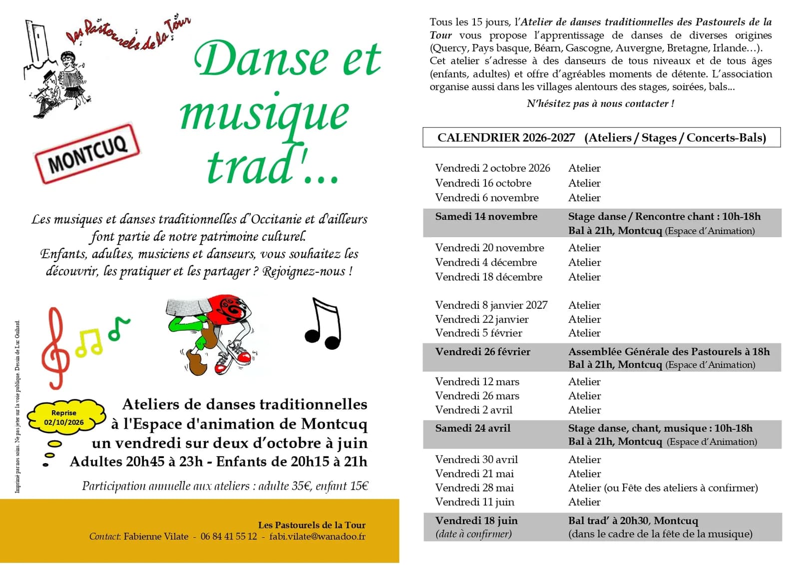 Image 2 : Ateliers de danse traditionnelle des Pastourels background
