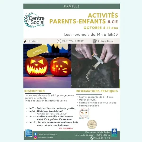 Image 1 : Activités parents & enfants (6-11 ans) background