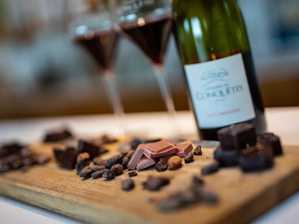 Image 1 : ATELIER VINS & CHOCOLATS - DOMAINE DES CONQUÊTES background