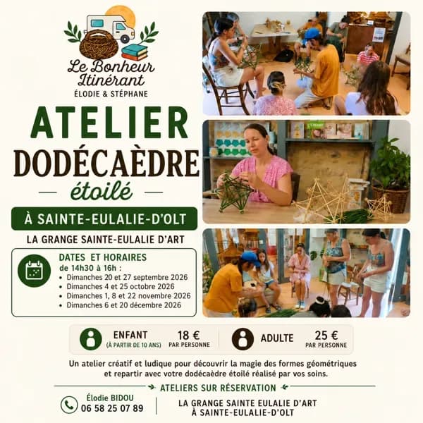 Image 1 : Atelier Vannerie : Dodécaèdres étoilés background