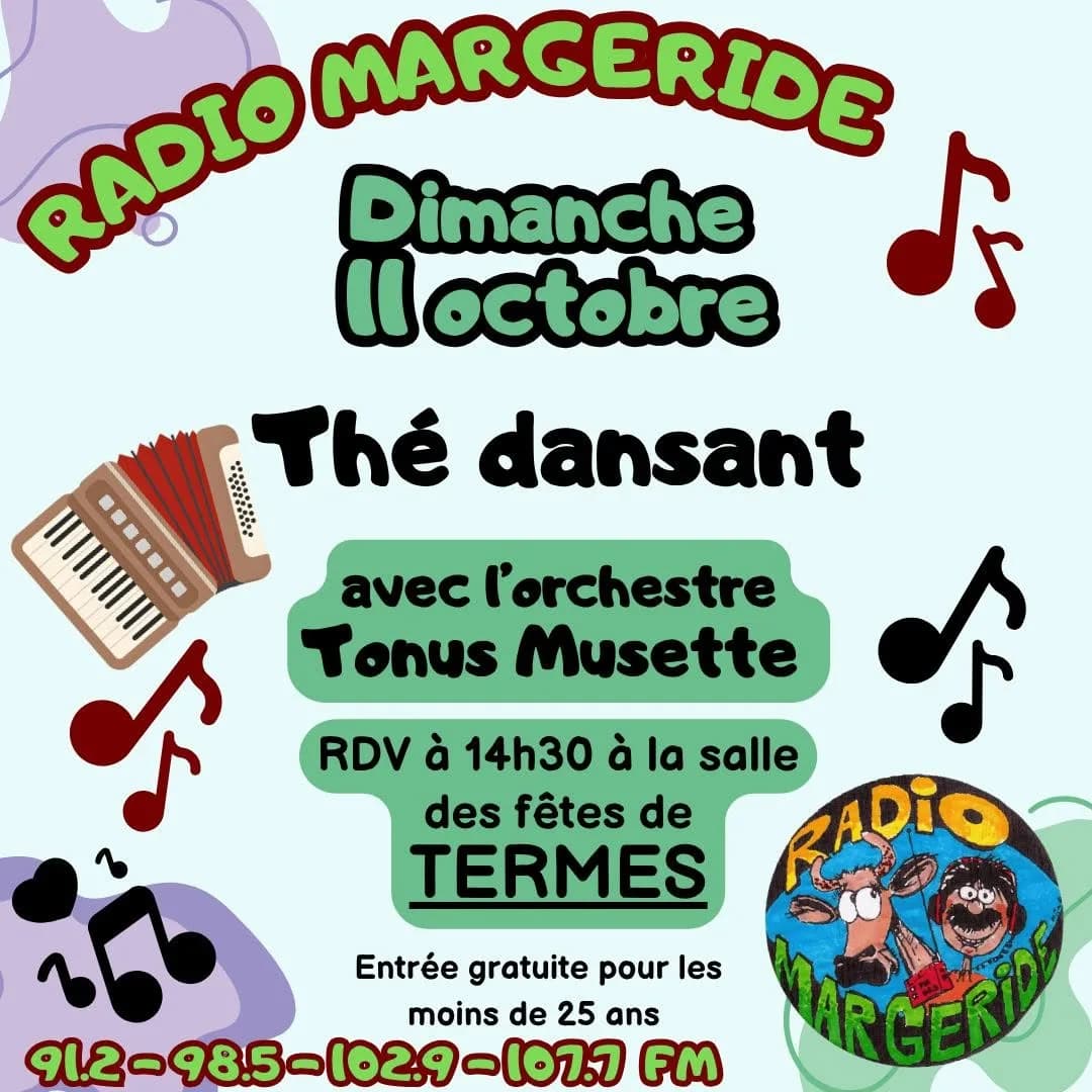 Image 1 : THÉ DANSANT AVEC TONUS MUSETTE background