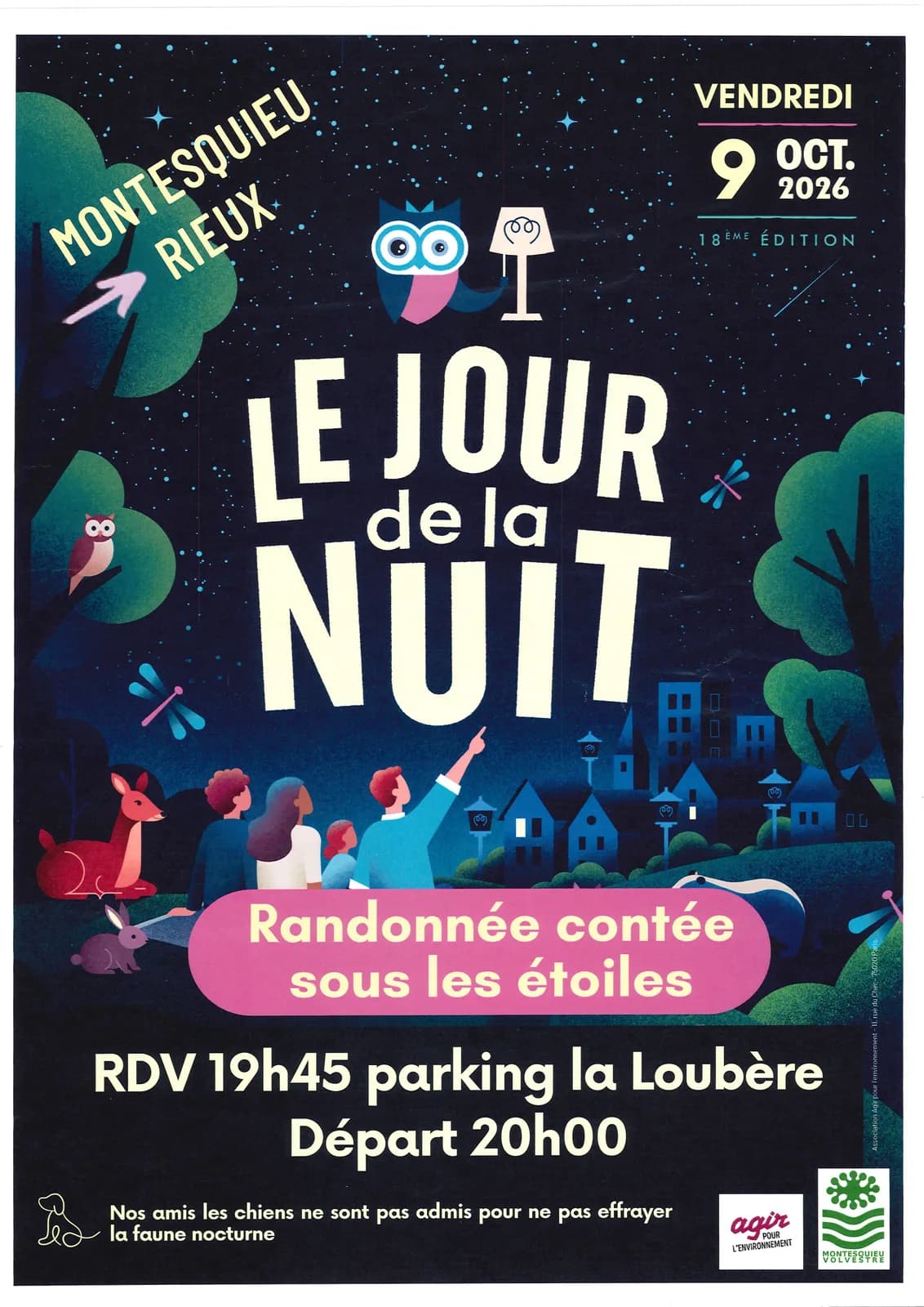 Image 1 : LE JOUR DE LA NUIT : RANDONNÉE NOCTURNE CONTÉE SUR LES COTEAUX - MONTESQUIEU-VOLVESTRE ET RIEUX-VOLVESTRE background