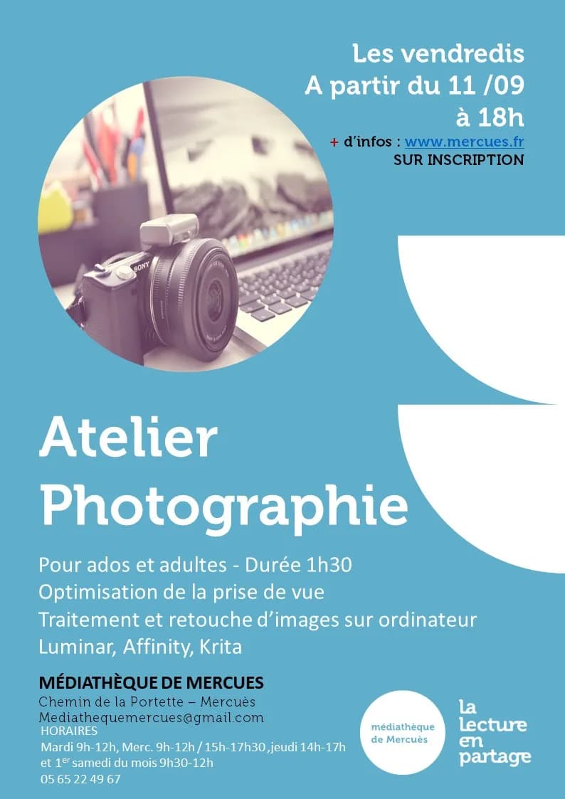 Image 1 : Atelier Photographie background