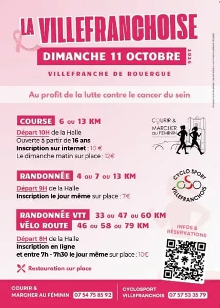 Image 1 : Octobre Rose - Course caritative La Villefranchoise background