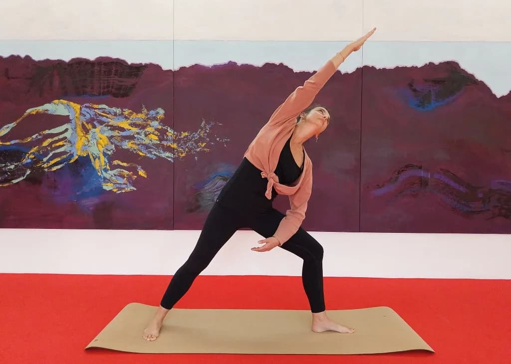 Image 1 : Yoga face aux œuvres, Maison des arts à Cajarc background
