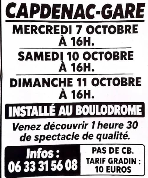 Image 2 : Spectacle de Cirque à Capdenac-Gare background