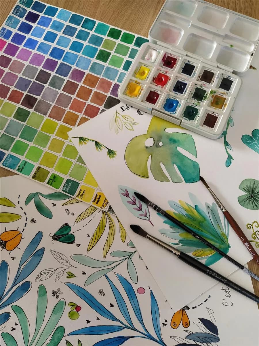 Image 1 : Atelier d'Aquarelle background