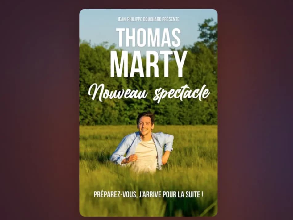 Image 1 : THOMAS MARTY — NOUVEAU SPECTACLE background