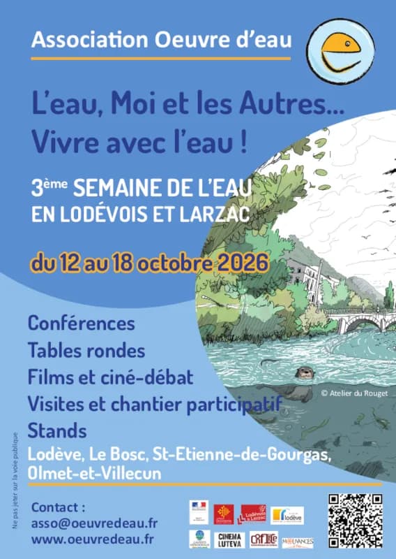 Image 1 : L'EAU, MOI ET LES AUTRES: 3ĂME SEMAINE DE L'EAU EN LODĂVOIS ET LARZAC background