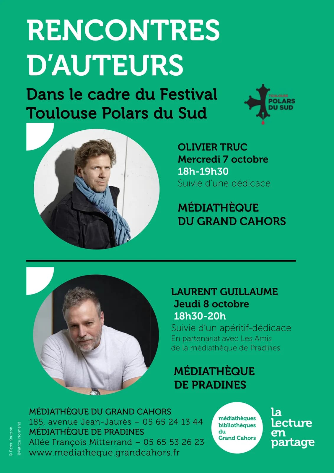 Image 1 : Rencontre d'auteur : Olivier Truc à la Médiathèque du Grand Cahors background