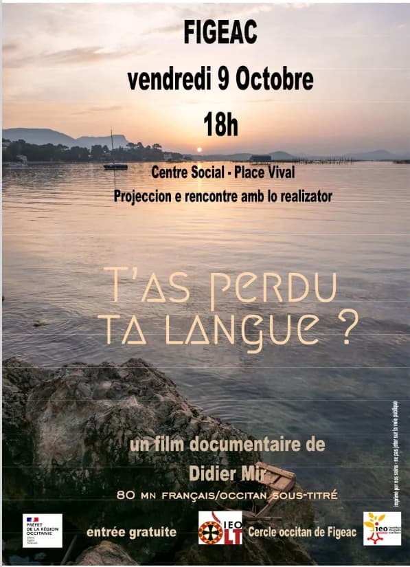 Image 1 : Centre Social de Figeac : projection rencontre, “T’as perdu ta langue ? » background