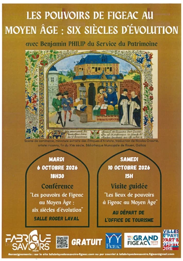 Image 1 : Conférence à Figeac : "Les pouvoirs de Figeac au Moyen Age : six siècles d'évolution" background