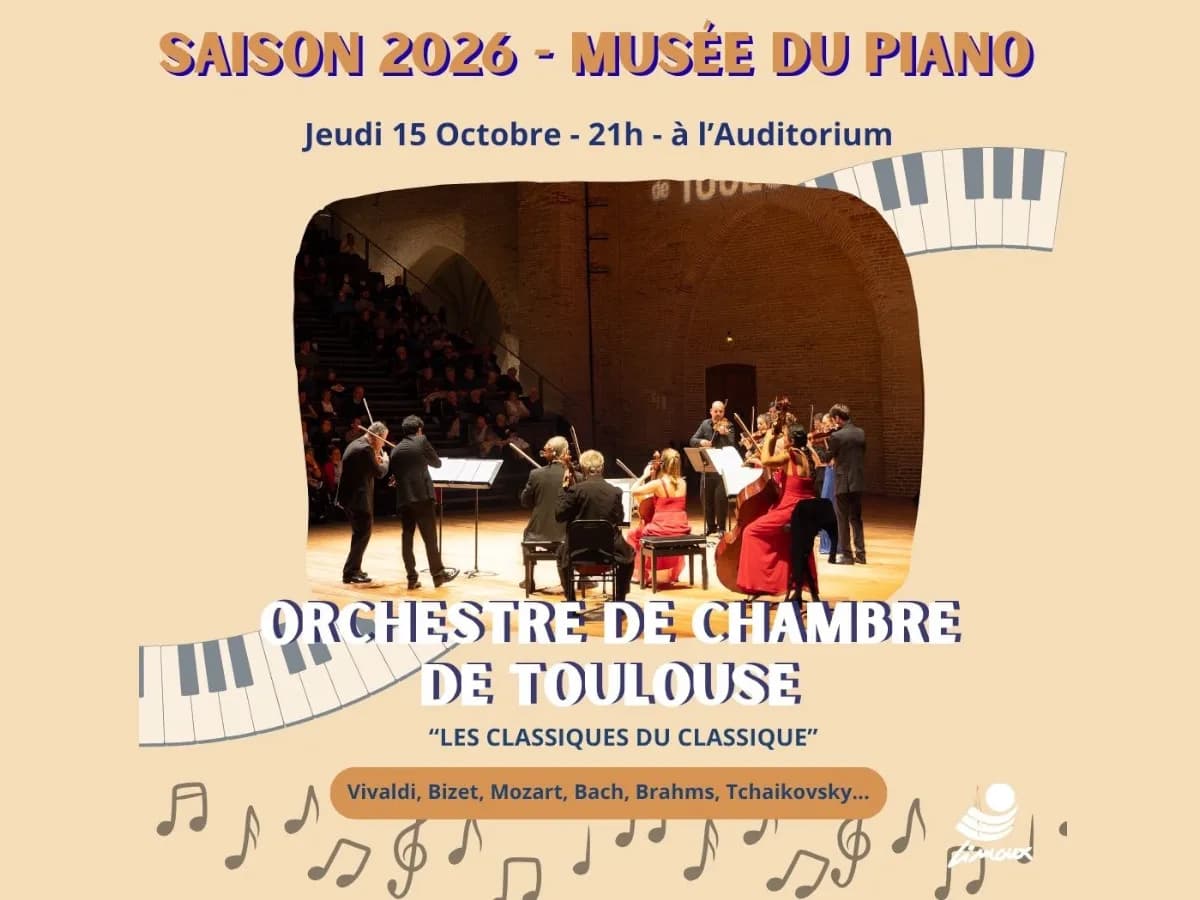 Image 1 : SAISON MUSICALE À L'AUDITORIUM - ORCHESTRE DE CHAMBRE DE TOULOUSE background