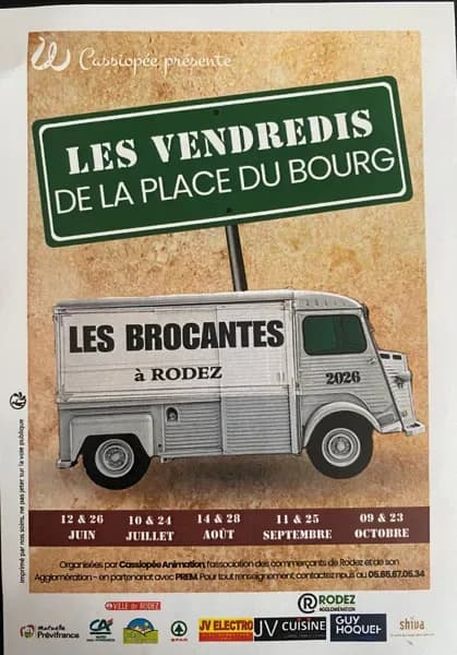 Image 1 : Les Vendredis à la Place du Bourg: Brocante de l’Été background