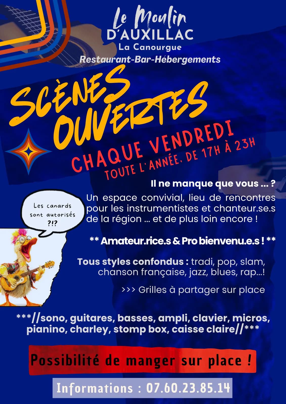 Image 1 : LES SCÈNES OUVERTES DU VENDREDI background