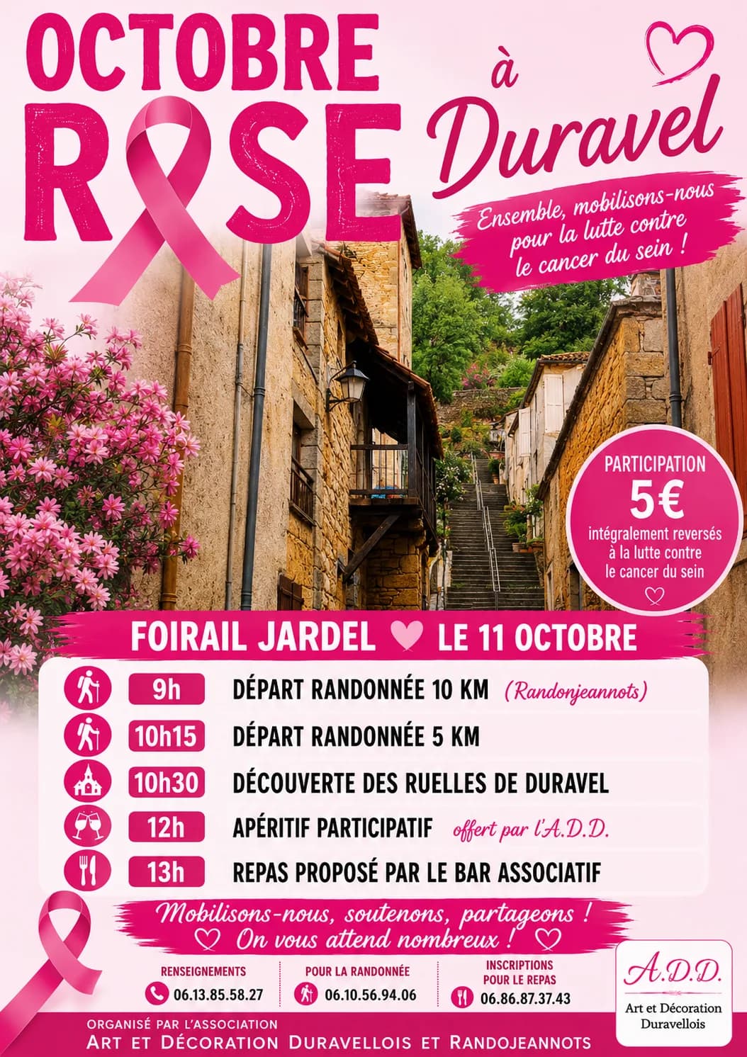 Image 1 : Octobre Rose à Duravel background
