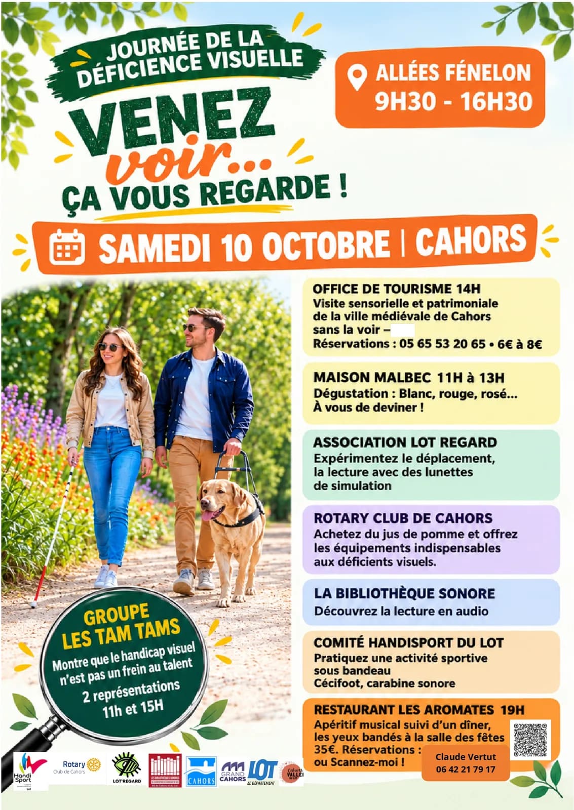 Image 1 : Visite immersive, sensorielle et patrimoniale de la ville de Cahors background