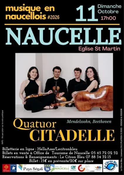 Image 1 : Concert Quatuor Citadelle background