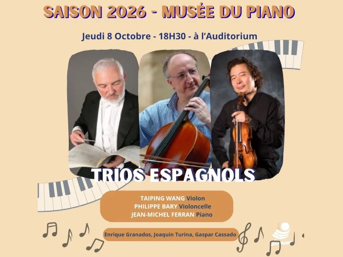 Image 1 : SAISON MUSICALE À L'AUDITORIUM - TRIOS ESPAGNOLS background