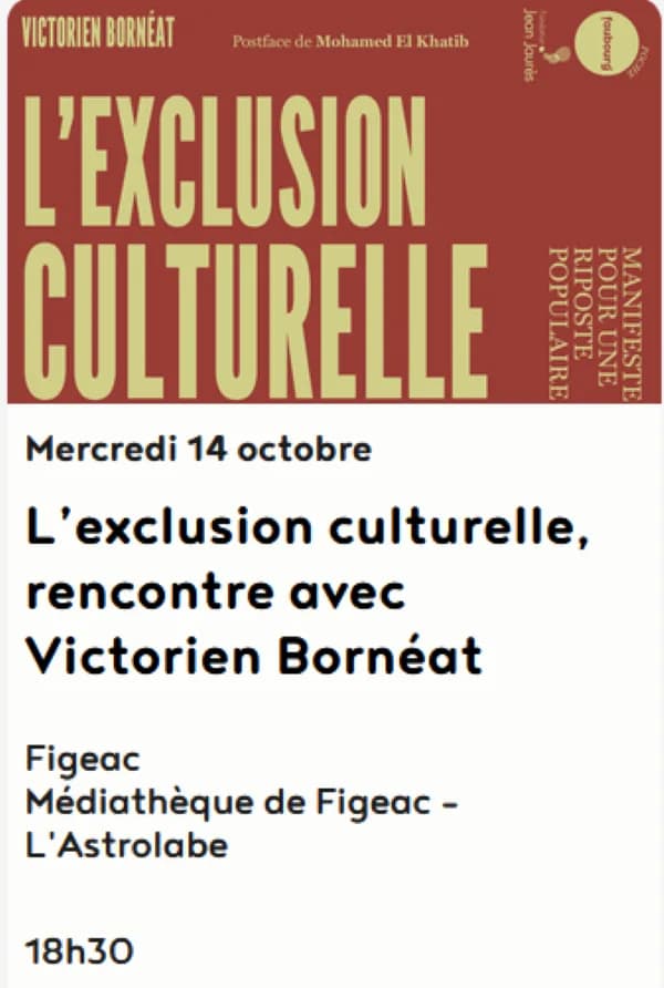 Image 1 : Rencontre médiathèque à Figeac : Victorien Bornéat background