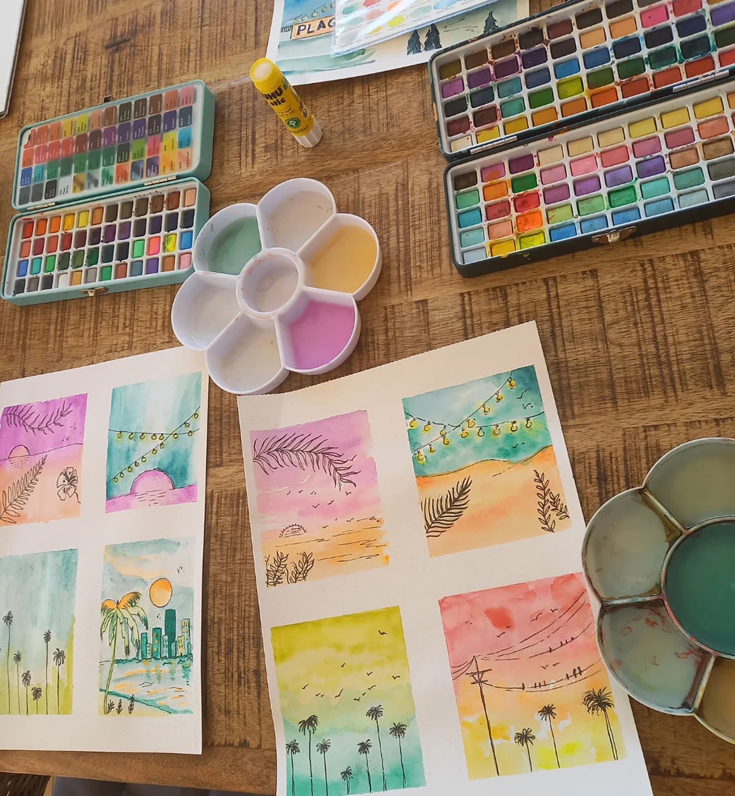 Image 2 : STAGE AQUARELLE- SAVEURS D'AUTOMNE background