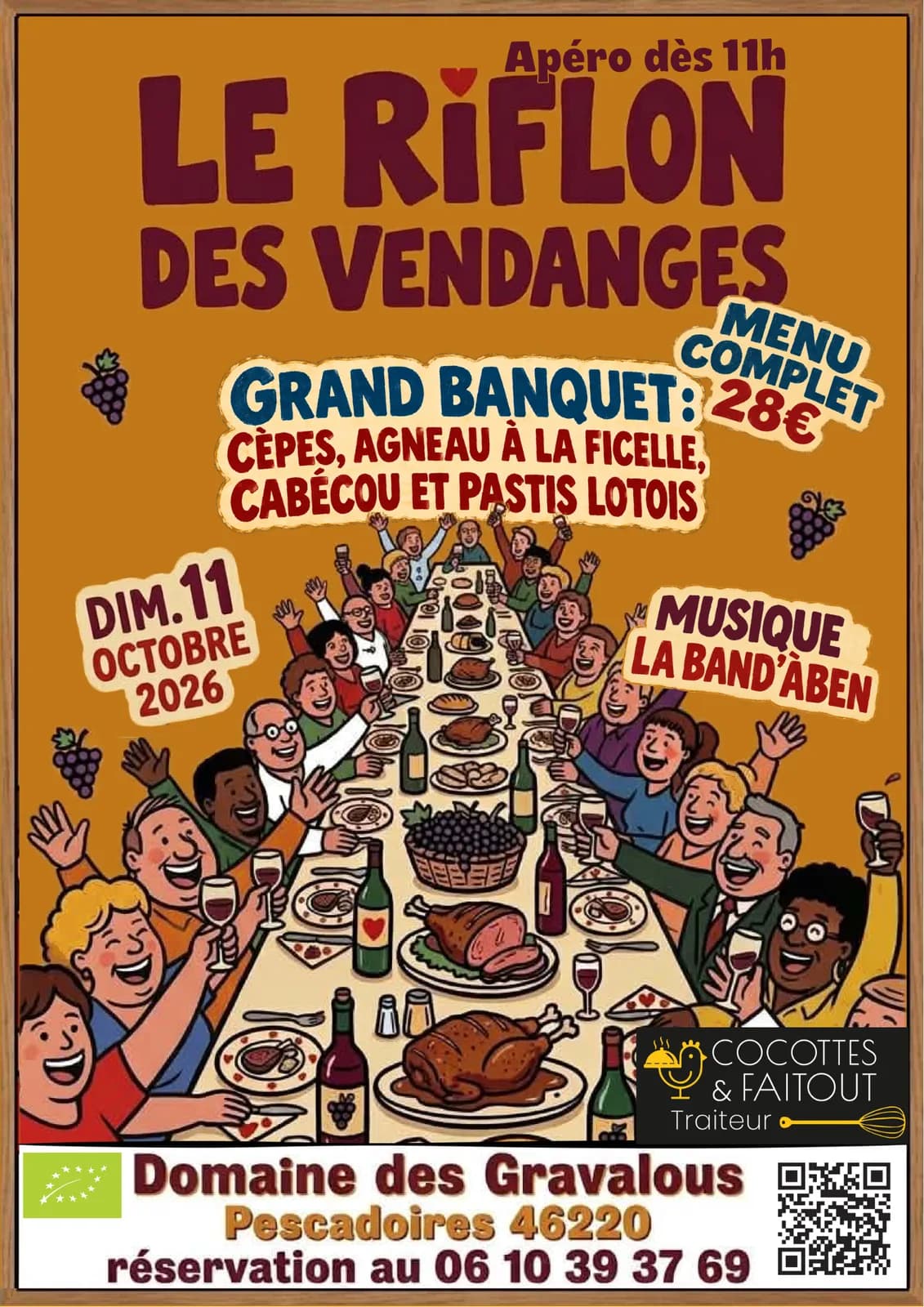 Image 1 : Le Riflon des Vendanges au domaine des Gravalous background