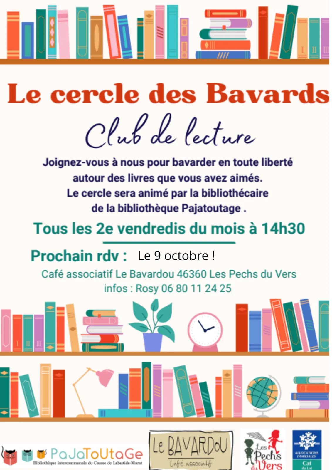Image 1 : Le Cercle des Bavards - club de lecture du Bavardou background