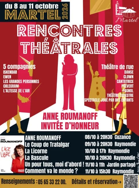 Image 1 : Les Rencontres Théâtrales de Martel 2026 background