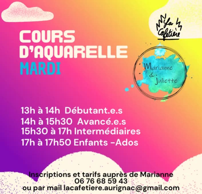 Image 1 : COURS D'AQUARELLE background