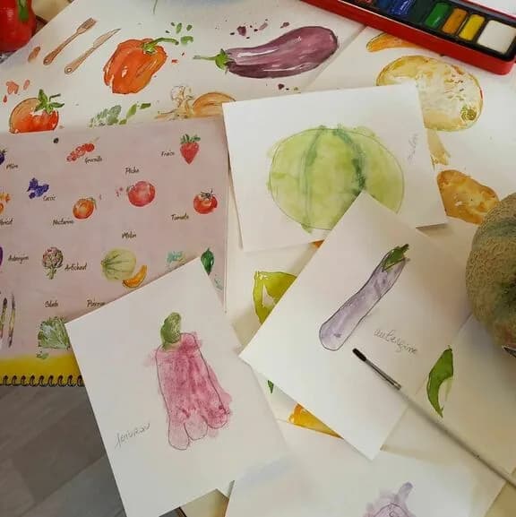 Image 2 : COURS D'AQUARELLE background