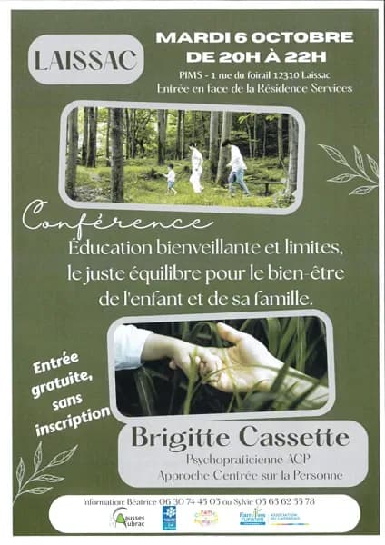 Image 1 : Conférence sur l'éducation des enfants à Laissac background