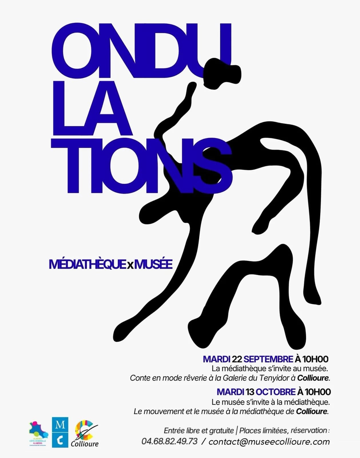 Image 1 : ONDULATIONS : LE MOUVEMENT ET LE MUSĂE Ă LA MĂDIATHĂQUE DE COLLIOURE. background