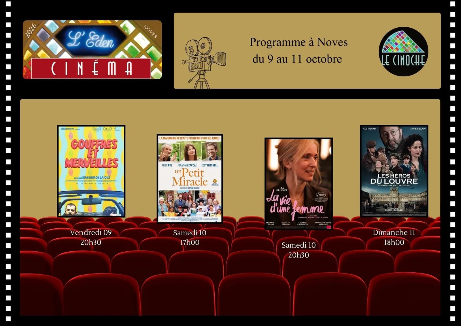 Image 1 : Programme Cinéma de L'Eden background