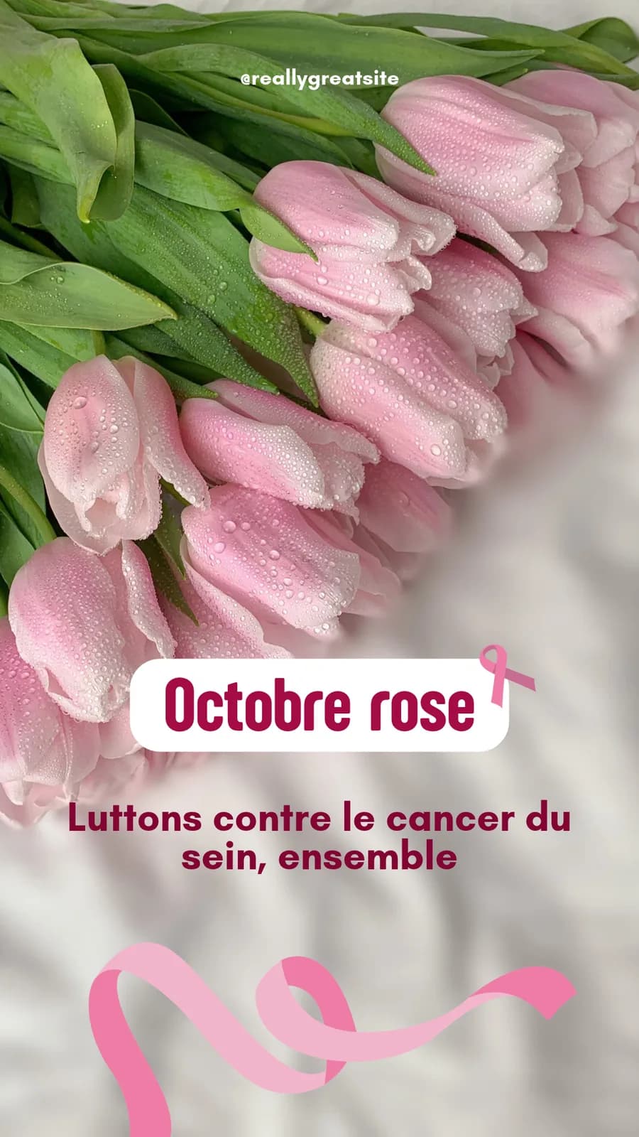 Image 1 : Marchons pour Octobre rose background