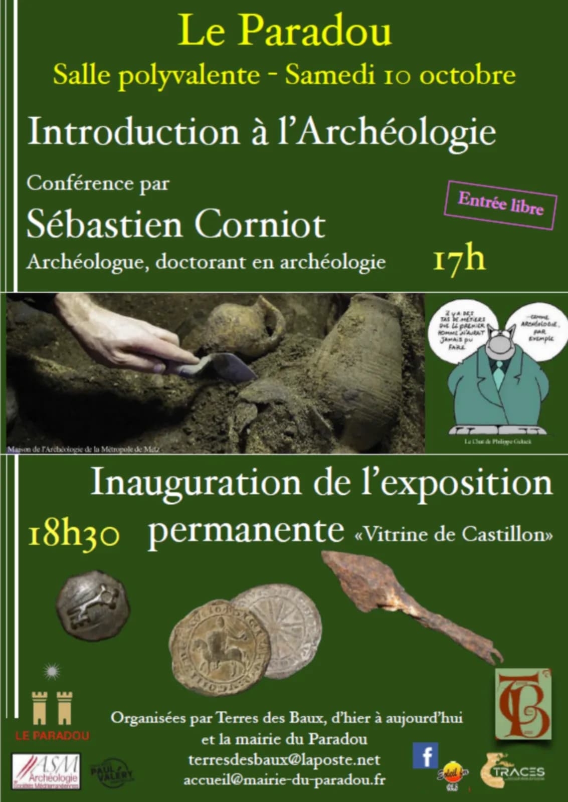 Image 1 : Conférence « Introduction à l’archéologie » à Paradou background