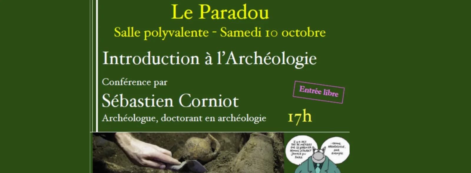 Image 2 : Conférence « Introduction à l’archéologie » à Paradou background