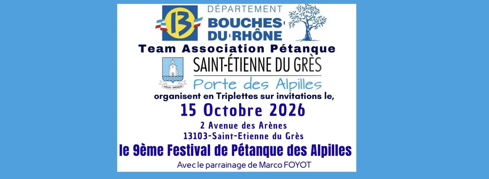 Image 1 : Festival de Pétanque des Alpilles à Saint Étienne du Grès background