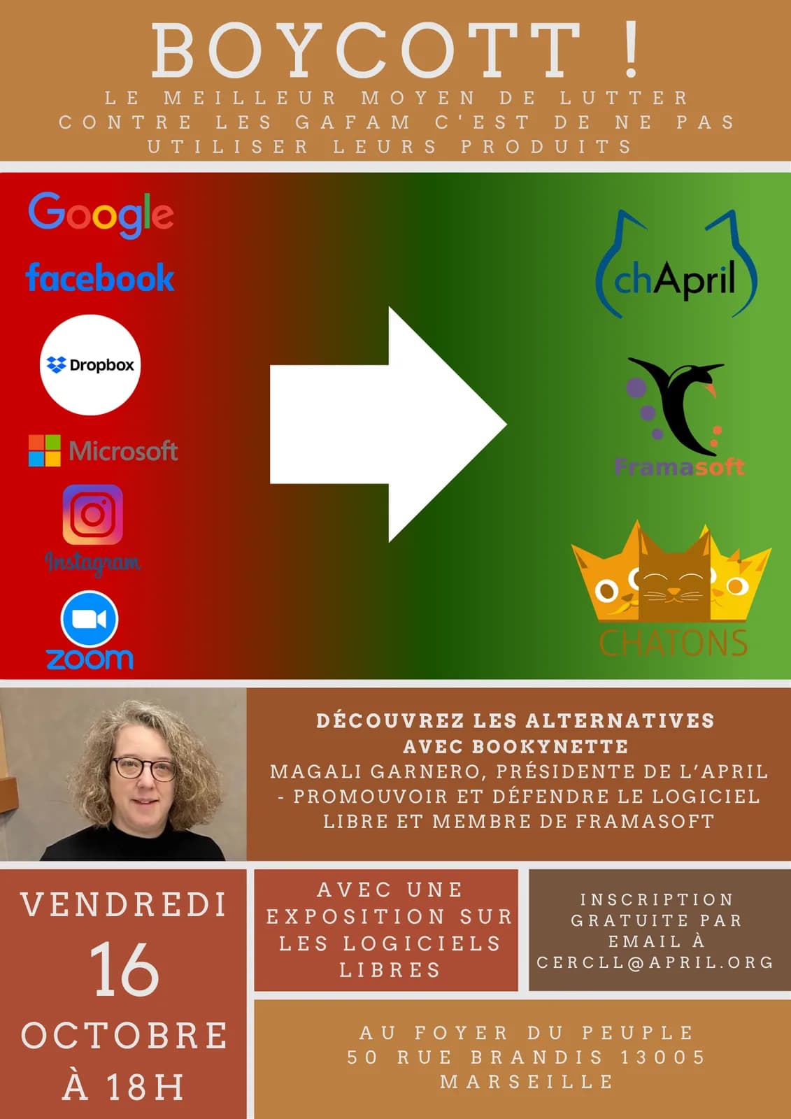 Image 1 : Adieu les Gafam, bonjour les alternatives libres background