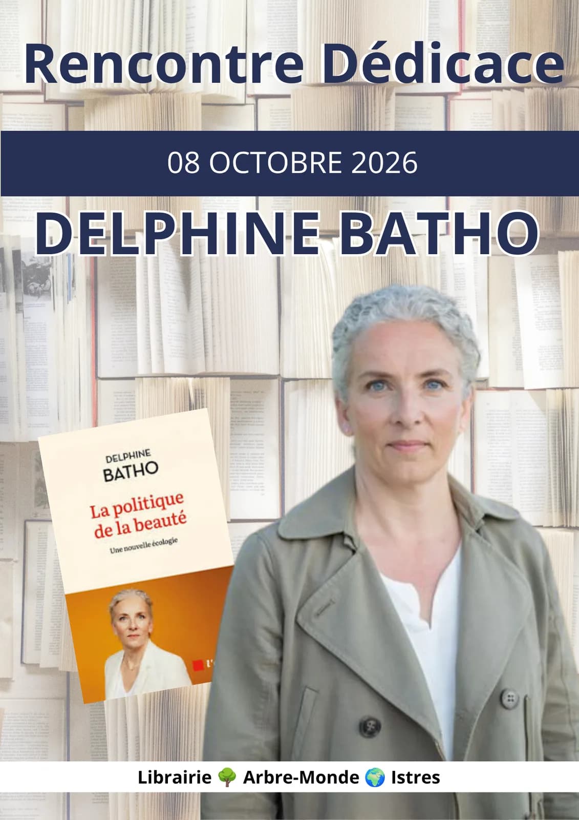 Image 1 : Rencontre et dédicace avec Delphine Batho background