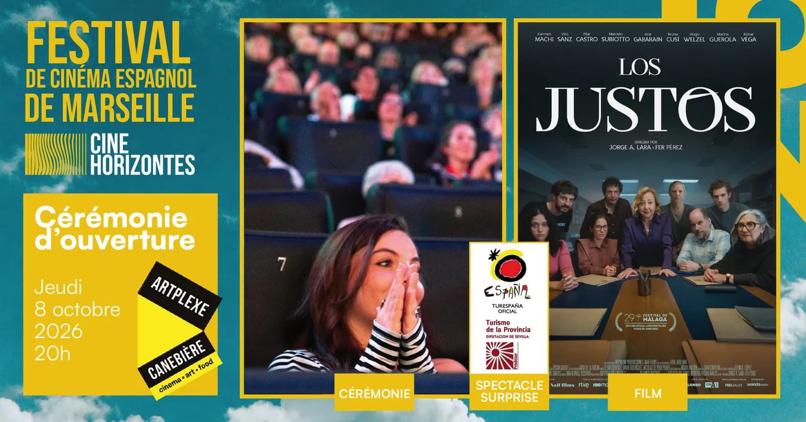 Image 1 : Cérémonie d'ouverture CinéHorizontes 2026 background