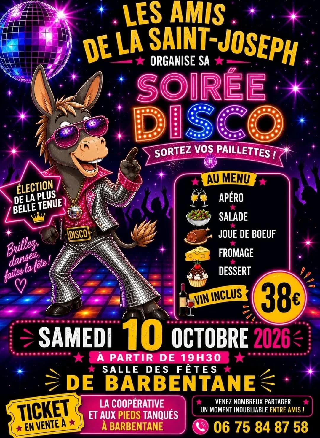 Image 1 : Soirée Disco background