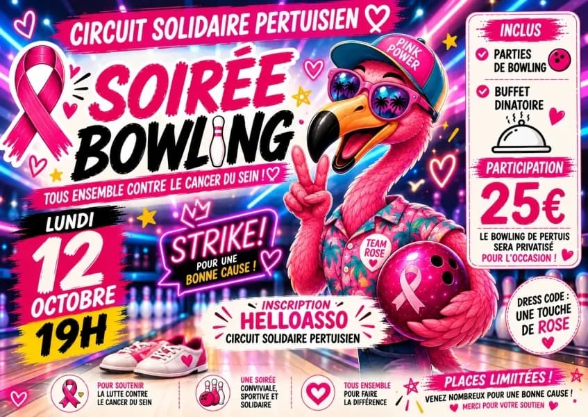 Image 2 : Soirée Bowling Octobre rose background
